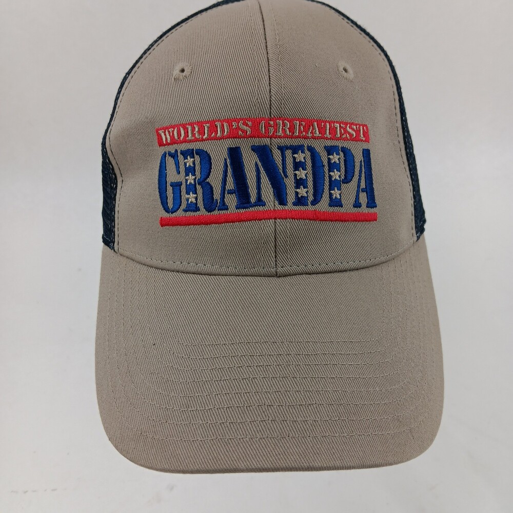 Signatures Men's Brown Worlds Greatest Grandpa Snapback Trucker Hat - One Size